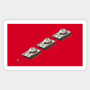 Tiananmen man Sticker